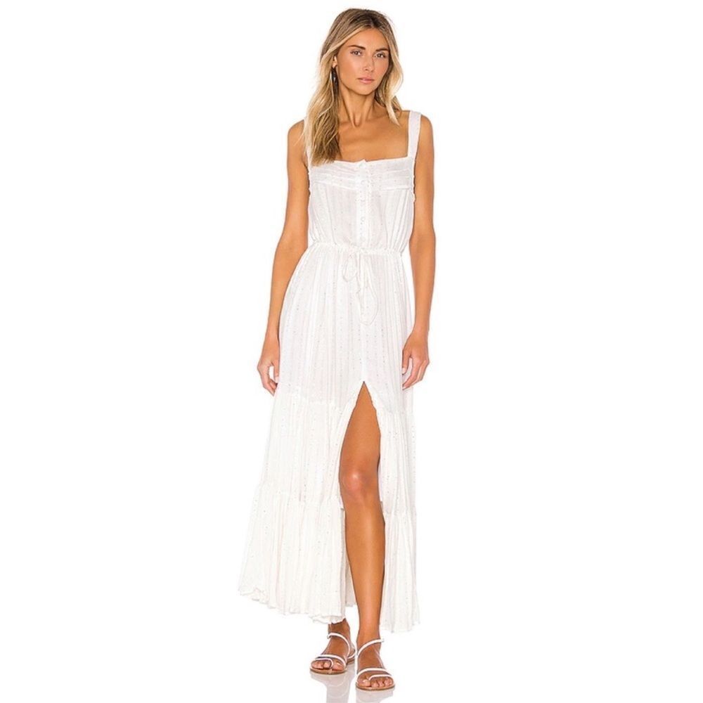 New Sundress Lucia Maxi Dress In Precieuse White Xs/S